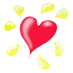Gif animé coeur rouge